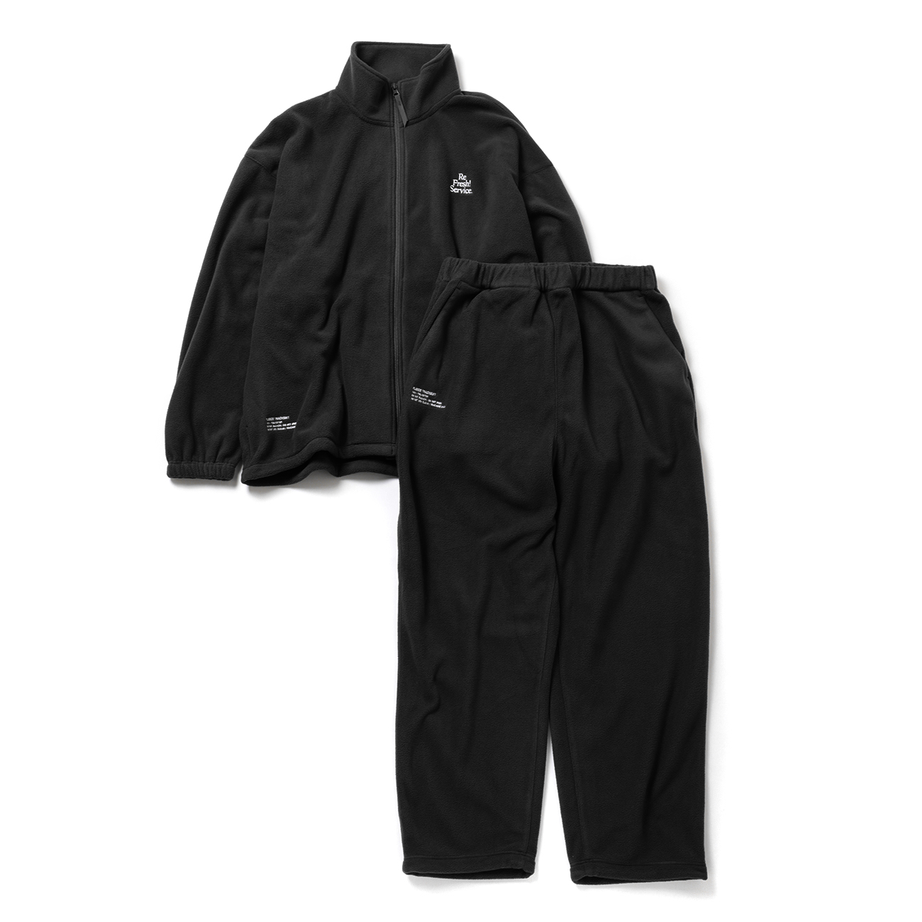 FreshService / フレッシュサービス | FLEECE TRACK SUIT - Black