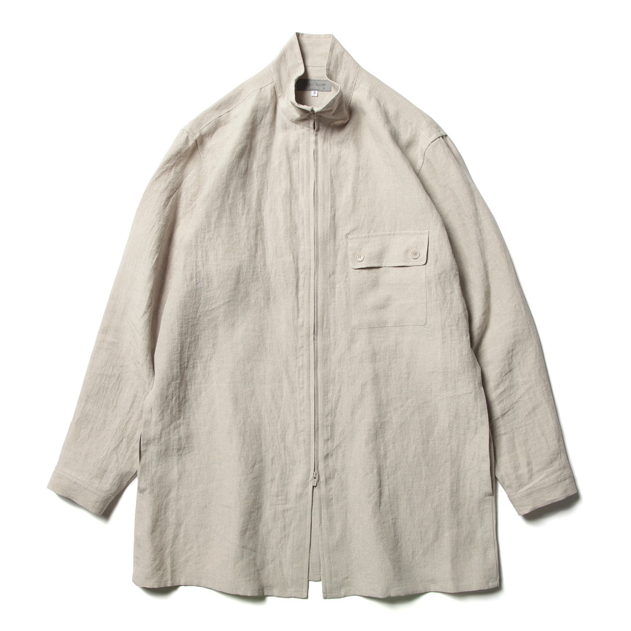 Yohji Yamamoto POUR HOMME / ヨウジ ヤマモト | HIGH COUNT LINEN ZIP