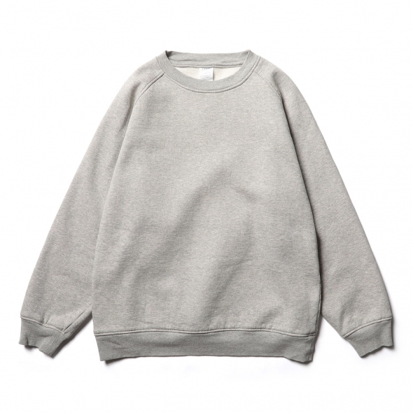 COMOLI / コモリ | コットン吊裏毛 クルーネック - Heather Gray