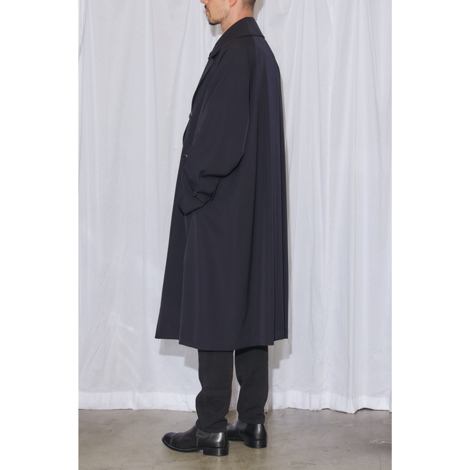 COMOLI / コモリ | ウールギャバ ダブルブレステッドコート - Camel