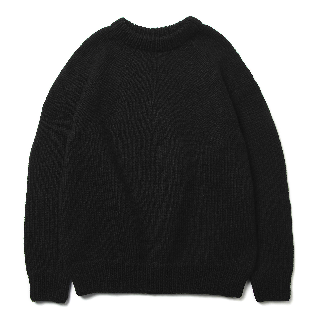 COMOLI / コモリ | ハンド クルーネックニット - Black | 通販 - 正規