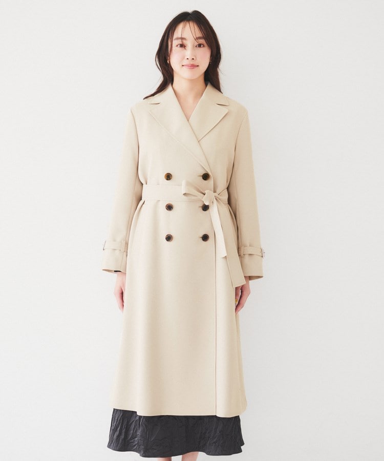 通勤】バックサテン トレンチコート（トレンチコート） | UNTITLED