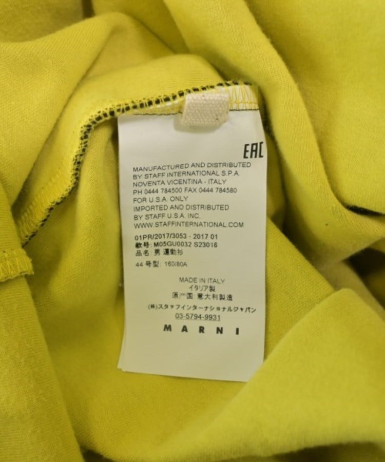 MARNI マルニ メンズ Tシャツ・カットソー サイズ：44(S位)（Tシャツ
