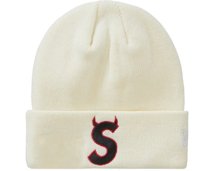 Supreme New Era S Logo Beanie - Natural – YankeeKicks Online