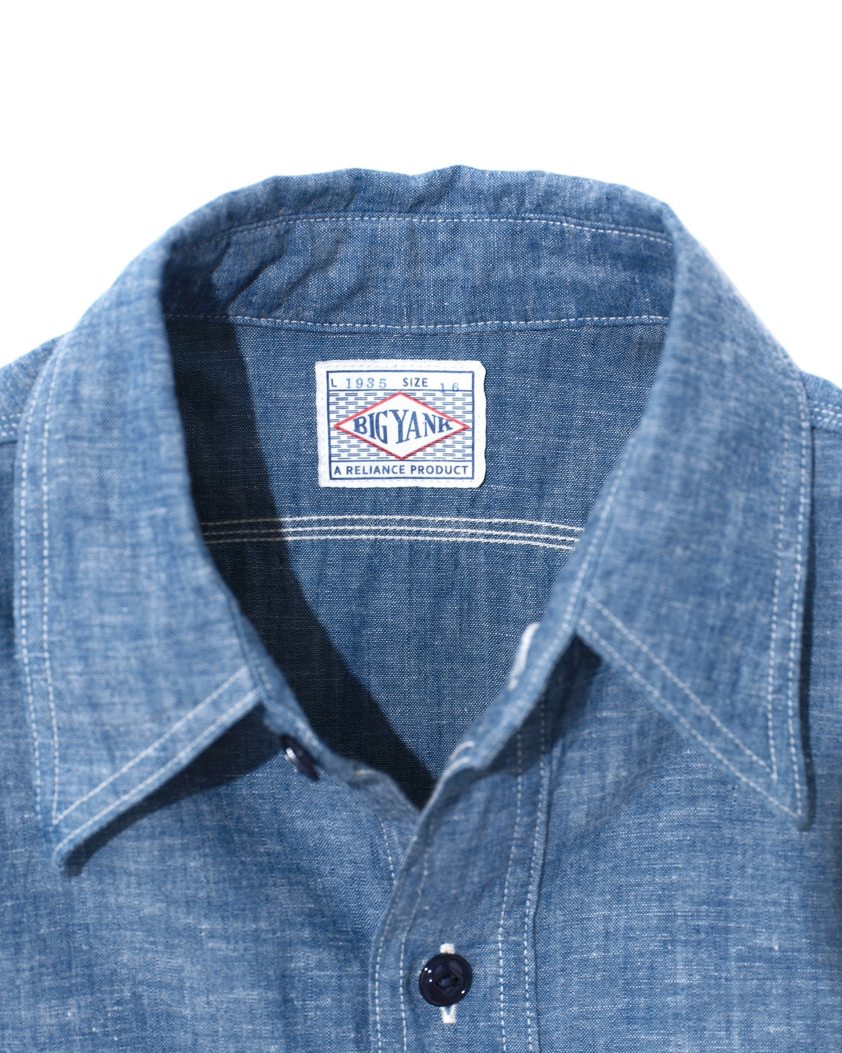 BIG YANK 】1935 ORIGINAL CHAMBRAY / INDIGO – ANATOMICA OFFICIAL