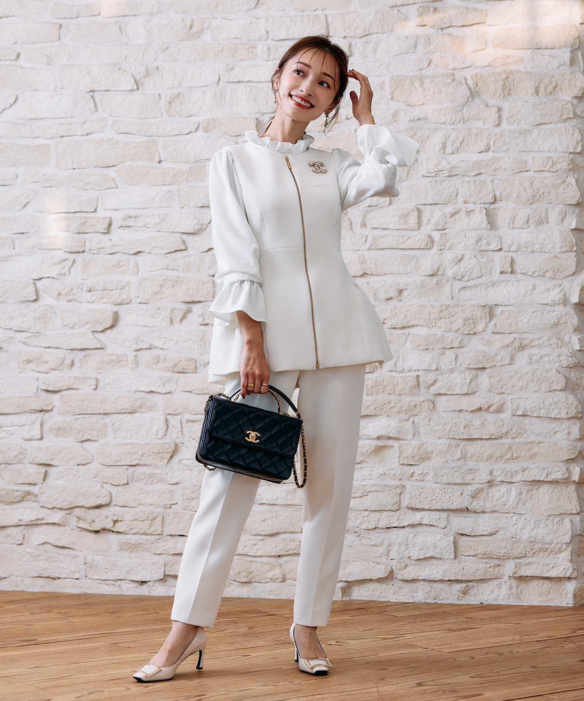 M Maglie le cassetto×吉田理紗》今っぽ上品ジレ｜M Maglie le