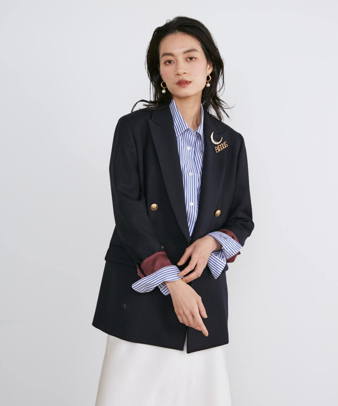 定番ダブルブレストジャケット｜INED（イネド）｜フランドル（FLANDRE