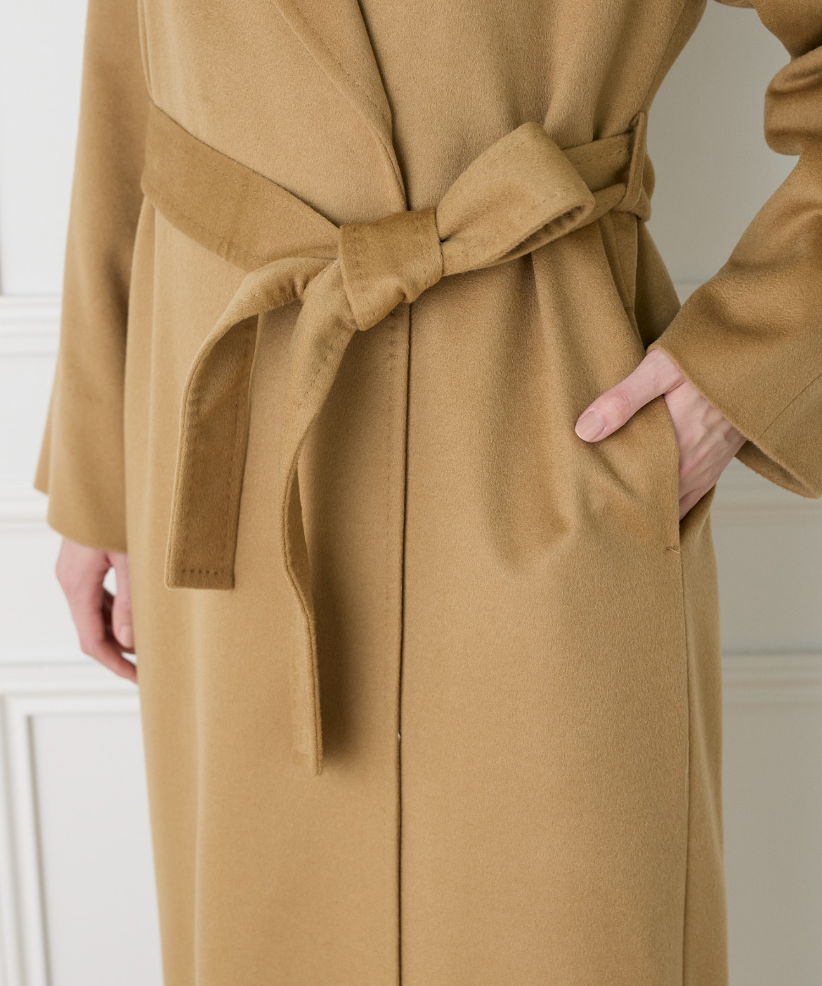 WEB限定》カシミヤ100%ラップコート｜INED（イネド）｜フランドル