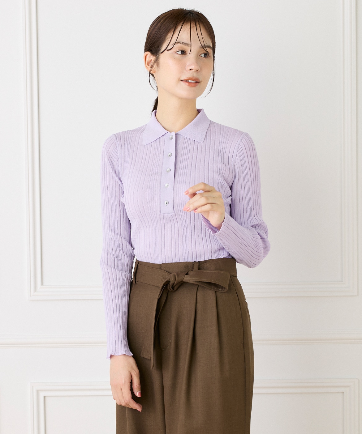 シアーポロニットプルオーバー《YVON》｜INED（イネド）｜フランドル