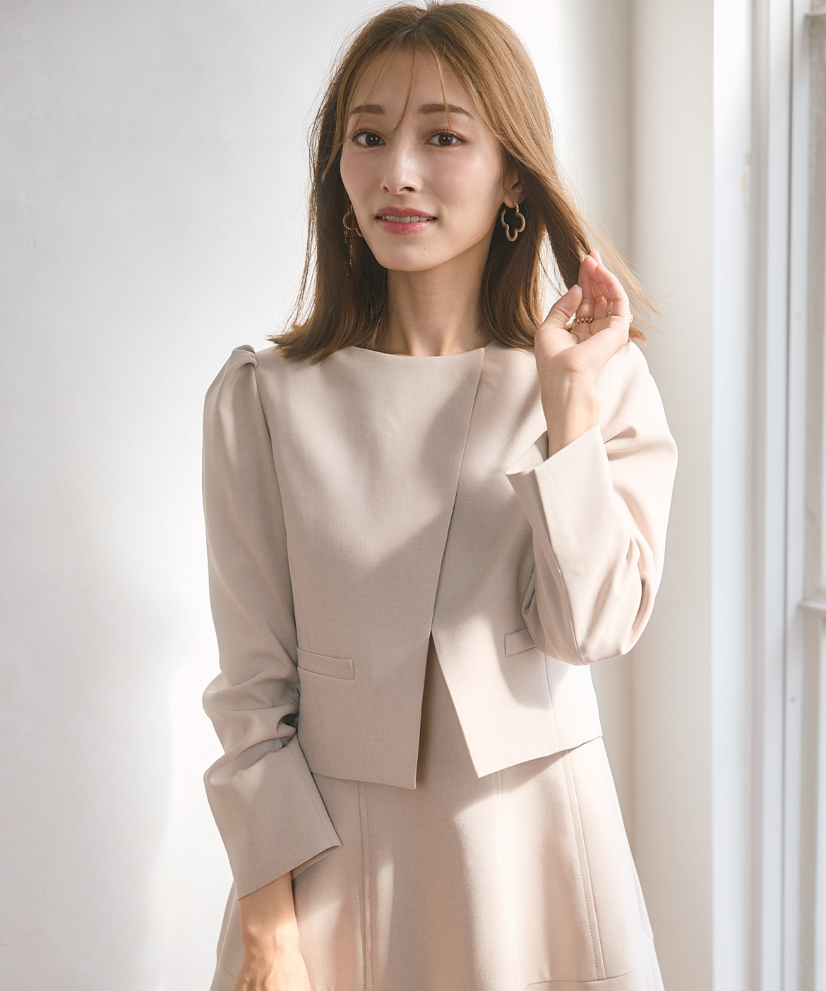 M Maglie le cassetto×吉田理紗》アシメショートジャケット｜M Maglie