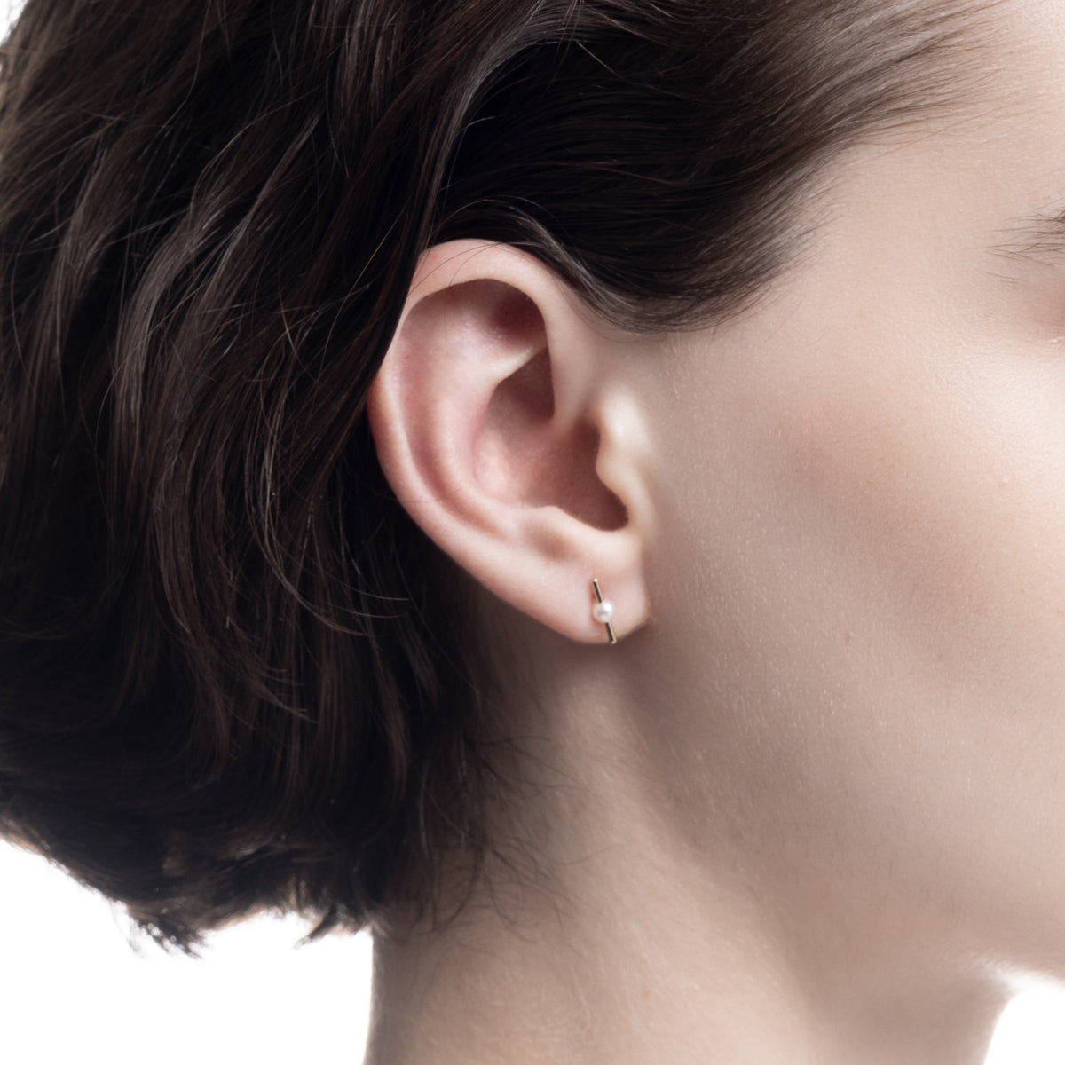 SPEAR ピアス / オニキス&アコヤパール