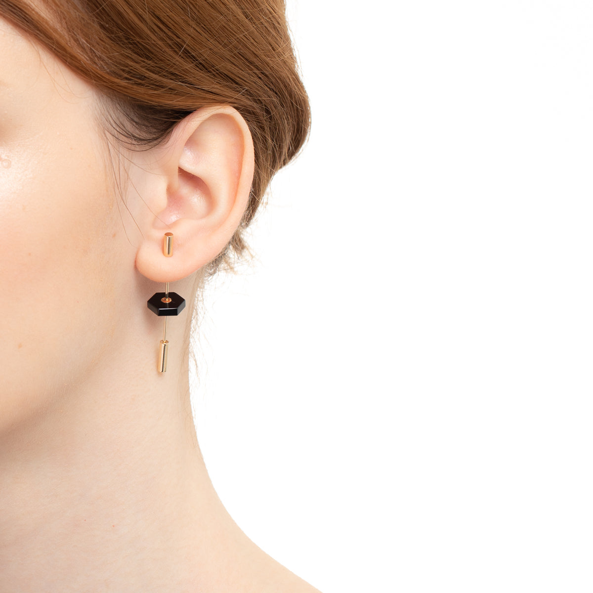 Short SPEAR ピアス / オニキス