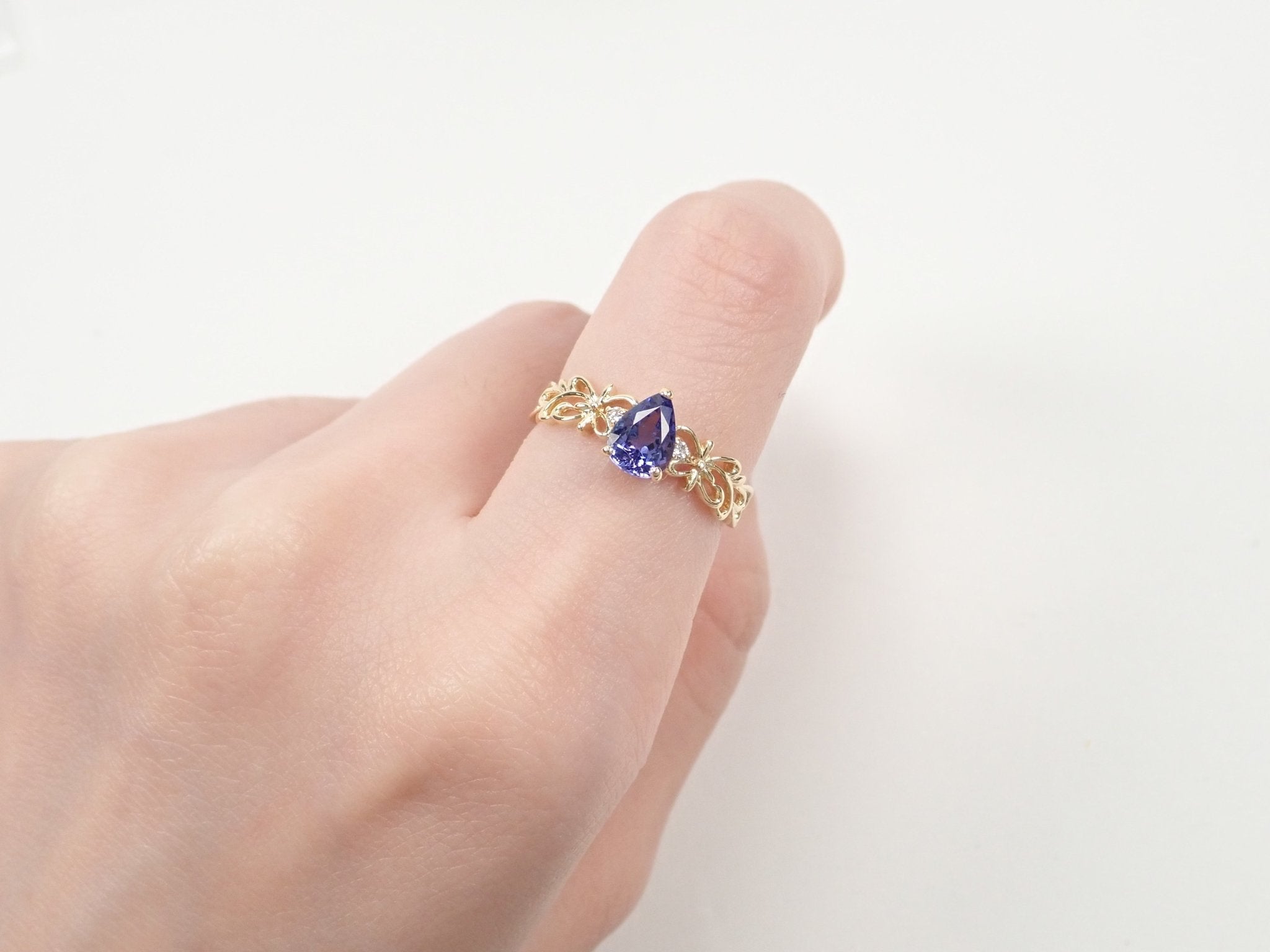 K9gf 取り巻きルビー&タンザナイトリング ruby tanzanite K9gf