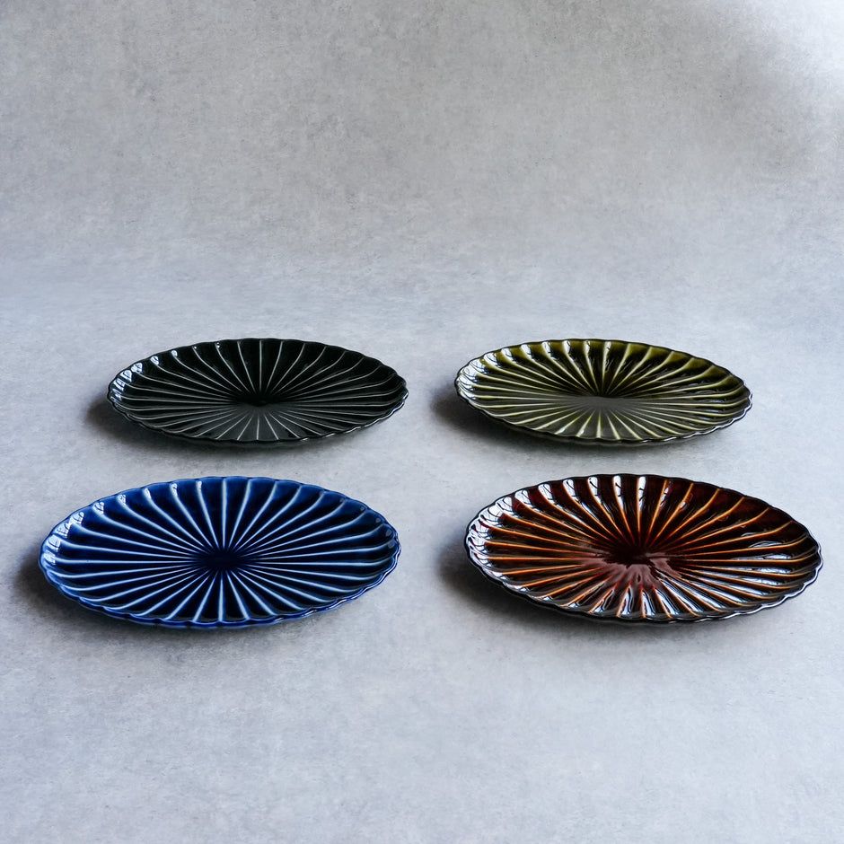 ぎやまん陶 楕円焼物皿 – カネコ小兵公式オンラインストア