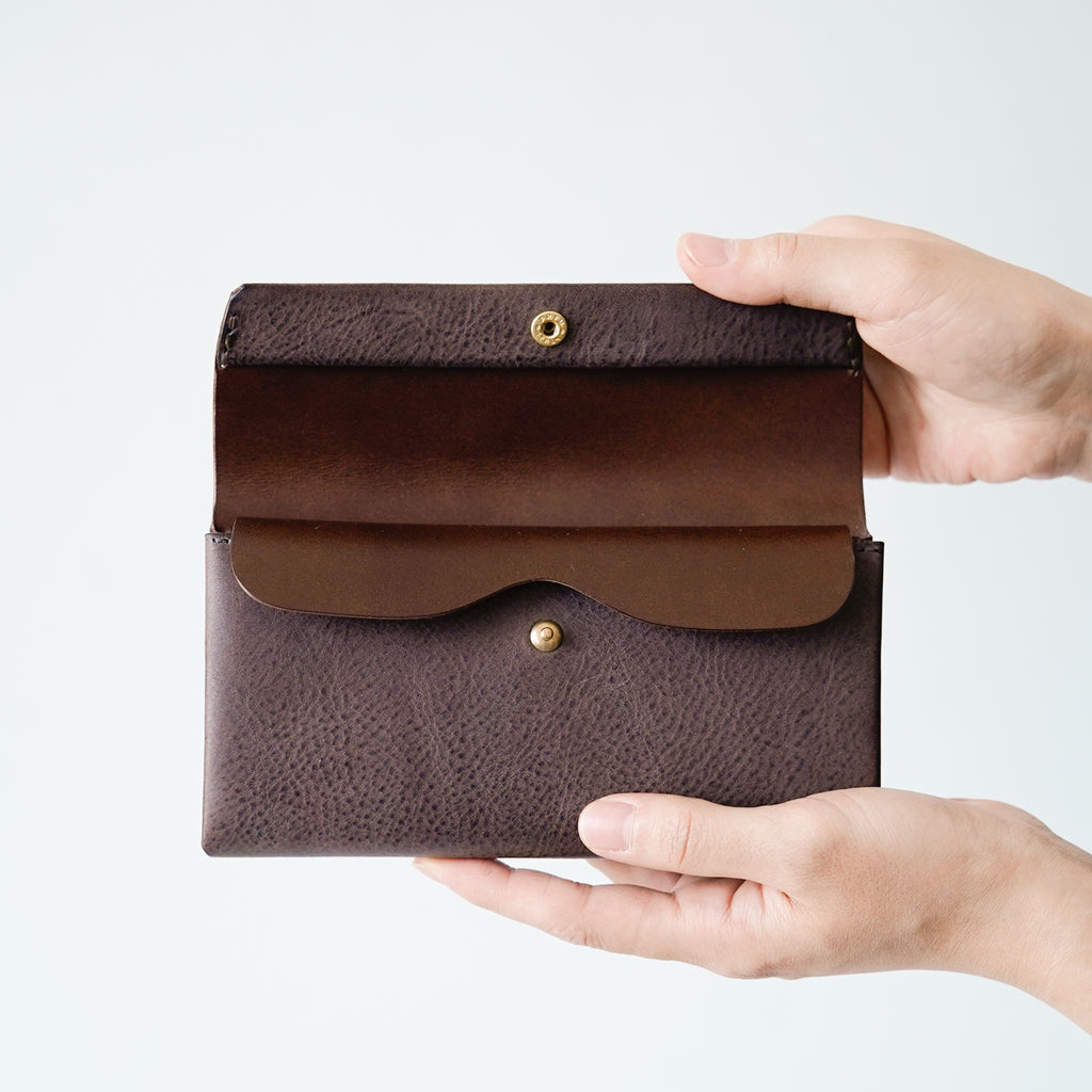 SAFUJI ミニ長財布（ホック）｜手になじむレザー財布 ｜くらすこと公式