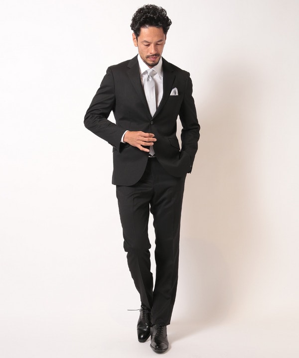 シェブロンジャカードスーツセットアップ＜同素材ベストあり＞｜メンズ