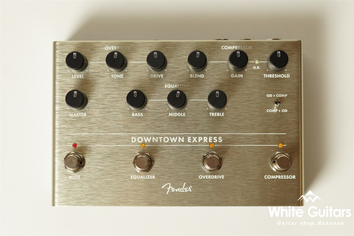 Fender Downtown Express Bass Multi-Effect Pedal | White Guitars