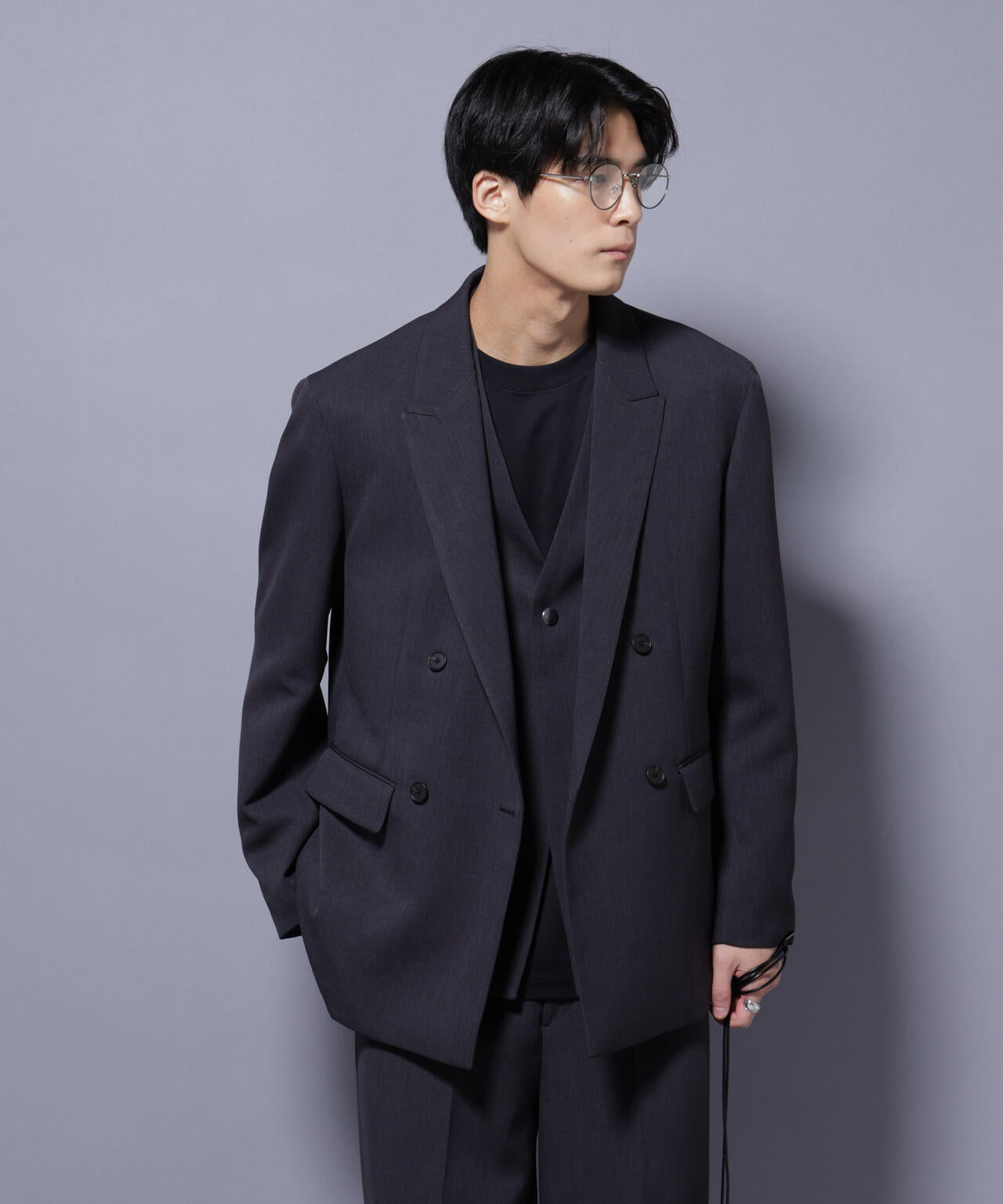 Reflax(R) ダブルクロスウェザーダブルブレストジャケット