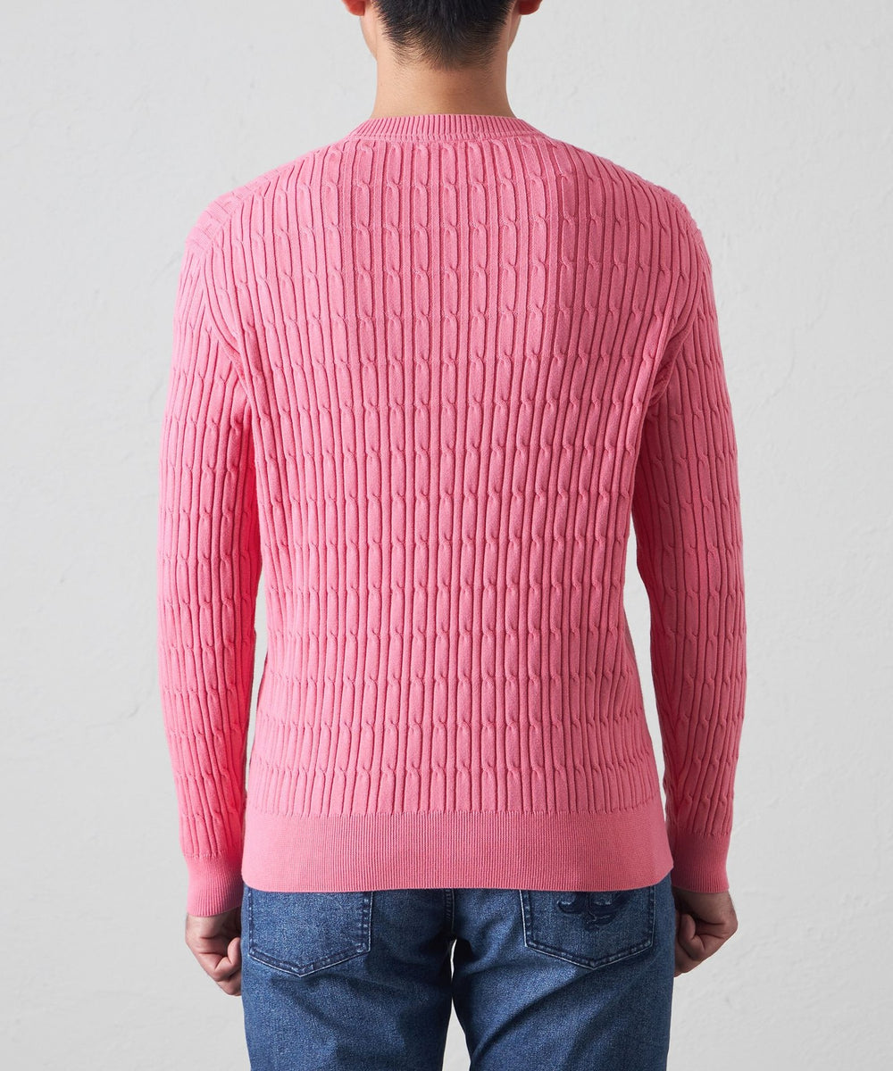 ウォッシャブル】ケーブルクルーネックニット(トップス)｜BAKER STREET