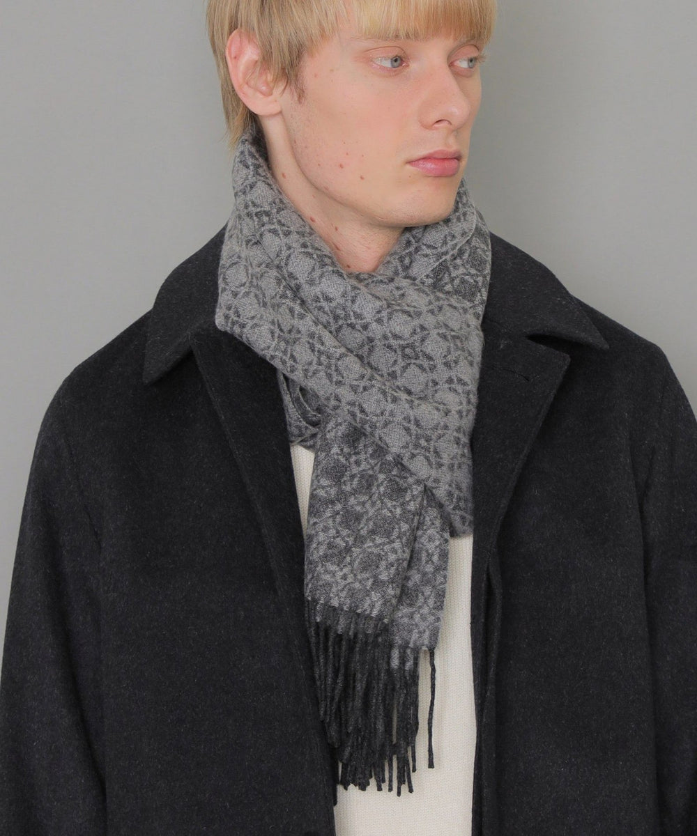 カシミヤアンドリュー柄マフラー(マフラー・ストール・スカーフ