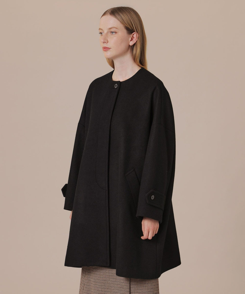 Precious掲載】【ROSLEY/ロズリー】ファインウールメルトンノーカラー