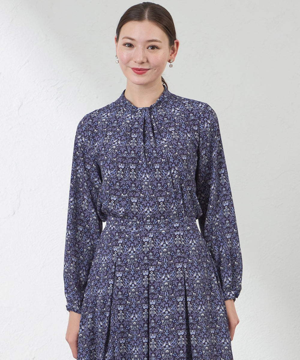 LIBERTY】Vine Thief バックサテンジョーゼットブラウス(トップス