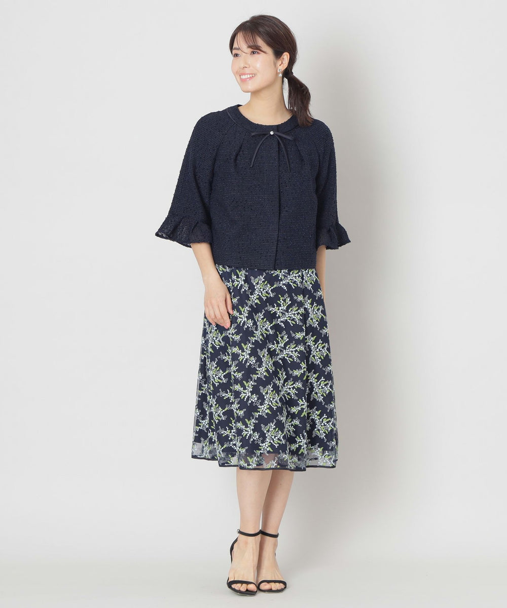 カラミツイード ノーカラージャケット(ジャケット)｜TO BE CHIC(トゥー