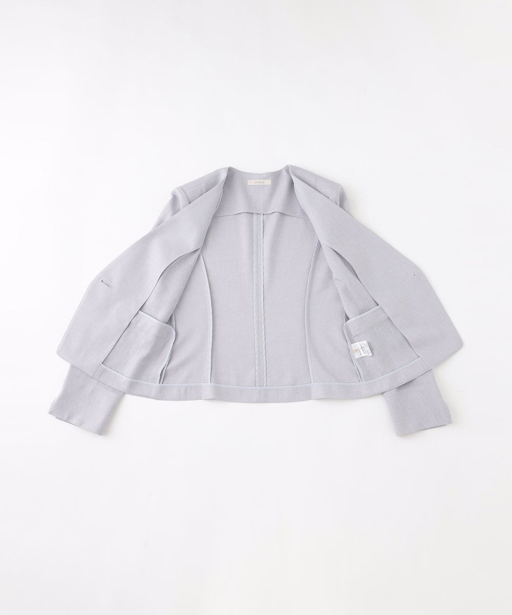 スラブストレッチ ノーカラージャケット(ジャケット)｜EPOCA(エポカ)の