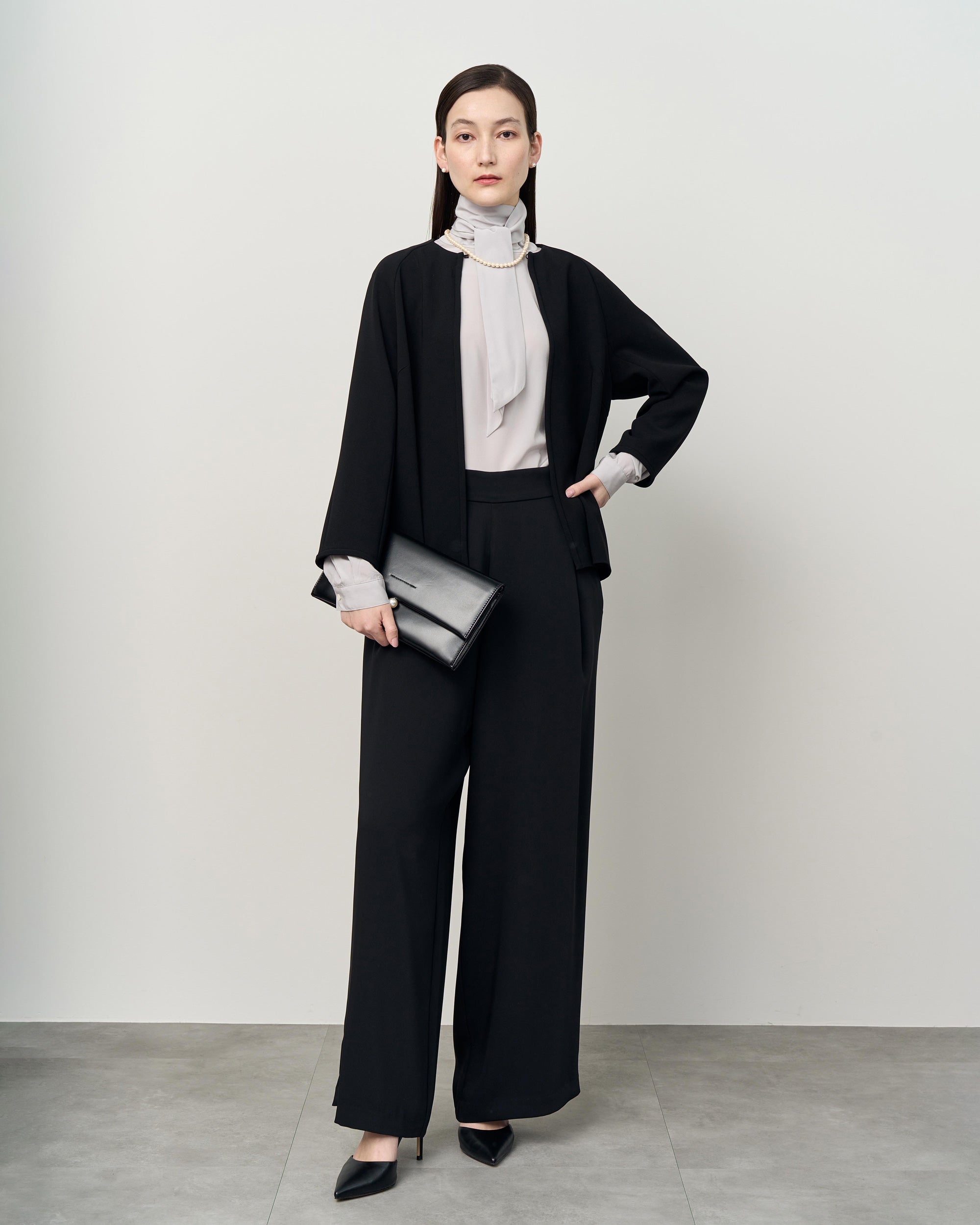 フロントホック8分袖ジャケット - SOÉJU online store｜上質な大人の