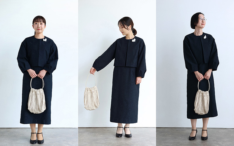 身長別着用レビュー】セミフォーマル「ジャカード織の菱紋ジャケット