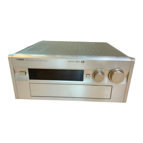 Yamaha DSP-AX1 Manuals | ManualsLib