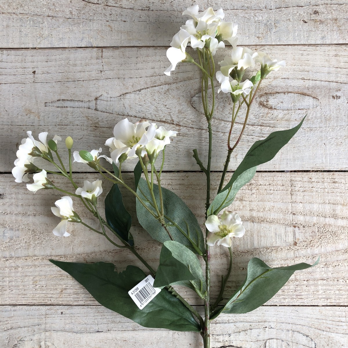 即日☆【造花】アスカ/ブロッサムスプレー×25 つぼみ×8 ホワイト/A