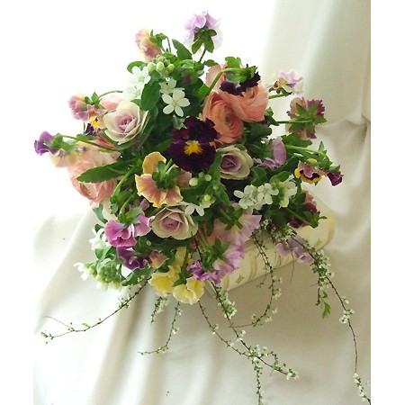 生花】みやび花園の切花パンジーフリルMIX(フリル))※木金お届けなし 早