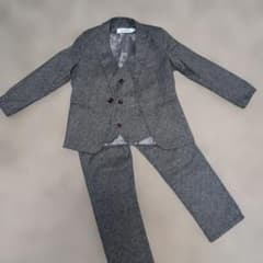 zz.luxi】スリーピース グレースーツセット130 卒業入学 - メルカリ
