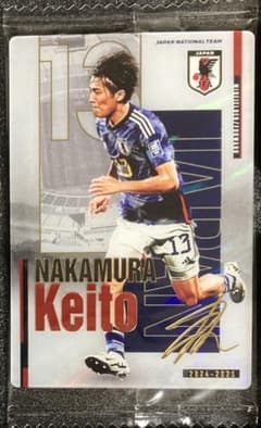 中村敬斗 金箔サインカード サッカー日本代表 ウエハース レア