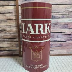 LARK 赤ラーク 缶 ゴミ箱 傘立て 昭和レトロ - メルカリ