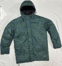 STUSSY チェック柄ダウンジャケット - メルカリ