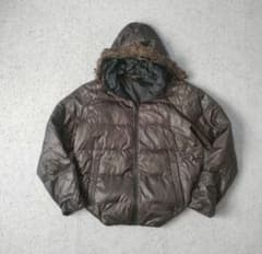 00's y2k archive 平成 ファーダウン 光沢 短丈 - メルカリ