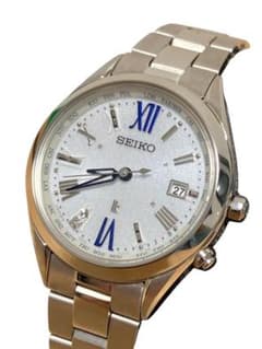 極美品/ダイヤ】セイコー ルキア 電波ソーラー チタン 軽量 1B35