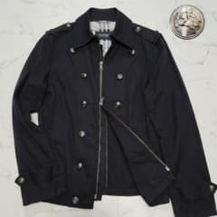 希少☆バーバリーブラックレーベル ナポレオンジャケット 銀ボタン