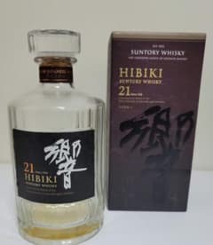 響 21年 空瓶 HIBIKI 21年 ウイスキー 700ml 箱入り - メルカリ