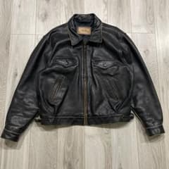80s Lee TREVOR 2XL レザージャケット ライダースジャケット - メルカリ