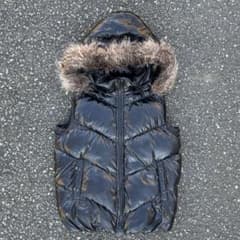 最安値❗️ 00s Y2K ファーダウンベスト 平成 グランジ ギャル男 お兄