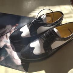 柴田恭兵白黒コンビ靴 - メルカリ