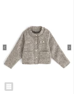 美品】 スピックアンドスパン 梳毛ウールノーカラージャケット 近年