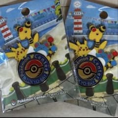 ポケモンセンタートーキョーベイ TOKYO-BAY ピンバッジ ロゴピンズ 2個