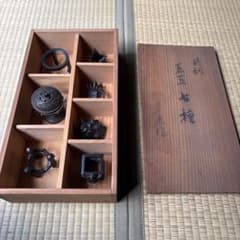 大野芳光 七種 蓋置 共箱 金属工芸工芸品唐銅 - メルカリ
