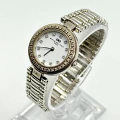 稼働品 BALENCIAGA バレンシアガ 腕時計 ラインストーンベゼル 2針