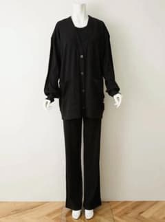 タキマキ 滝沢眞規子 TKMK ラウンジウェアセット ブラック サイズ2
