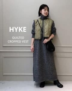 ◇美品◇22AW◇HYKE◇キルティング◇クロップドベスト - メルカリ